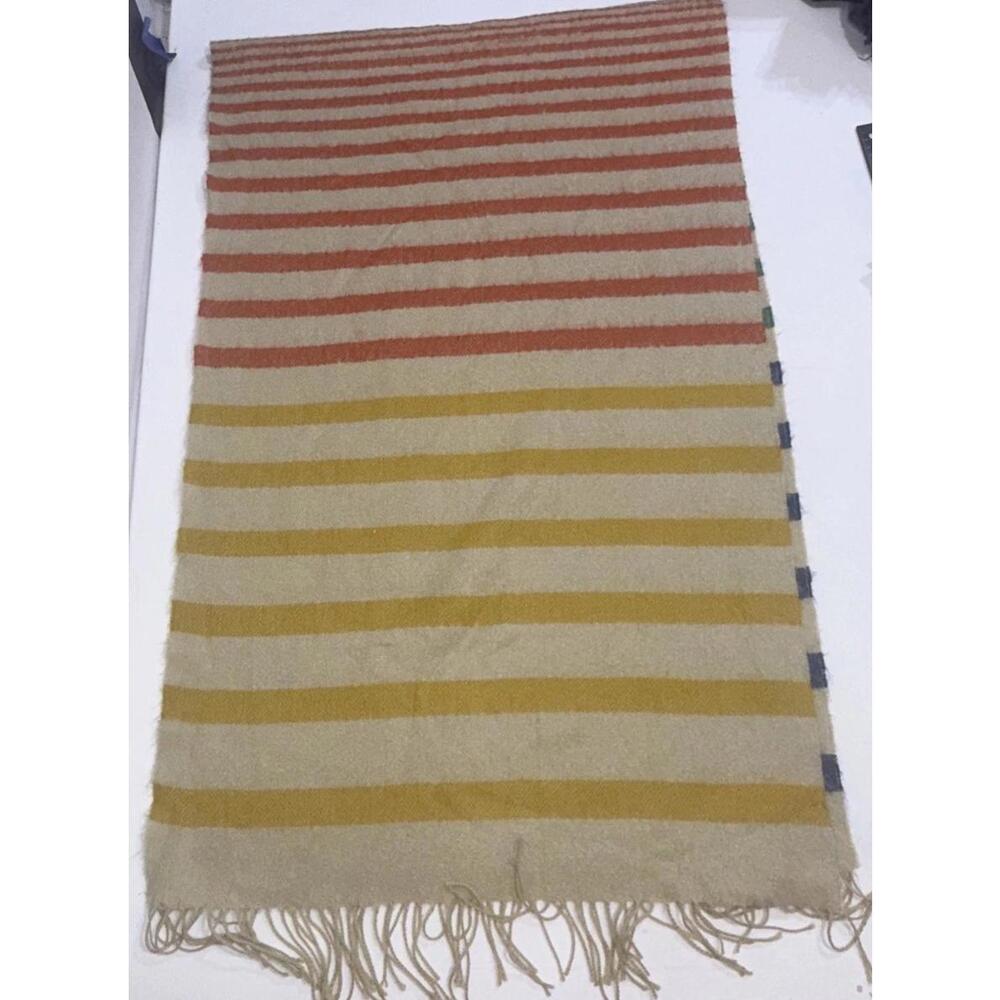 BDG Multicolor Striped Boho Gypsy Traveler Fringe Scarf - Picture 9 of 10